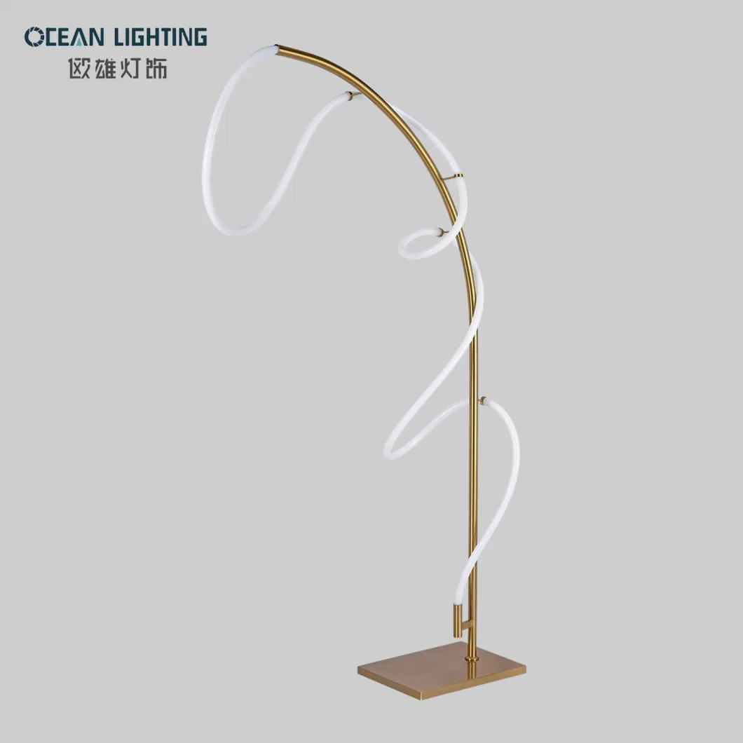 Indoor Decorative Lighting Soft Inward Curve LED Lighting Floor Lamp