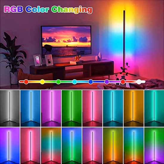 RGB-Stehlampe, Schlafzimmer, LED-Atmosphäre, Nachtlampe, Bodenleuchte, Wohnzimmer, ROM-Dekor, Innen-Stehlampen für Heimdekoration